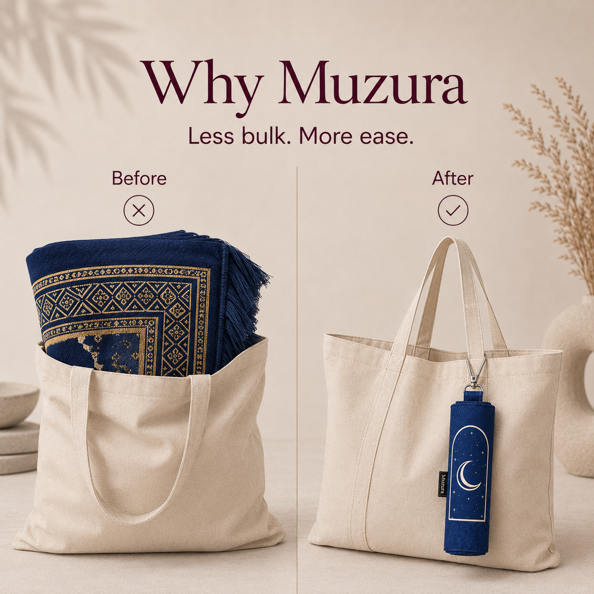 Muzura Pocket Prayer Mat Keychain