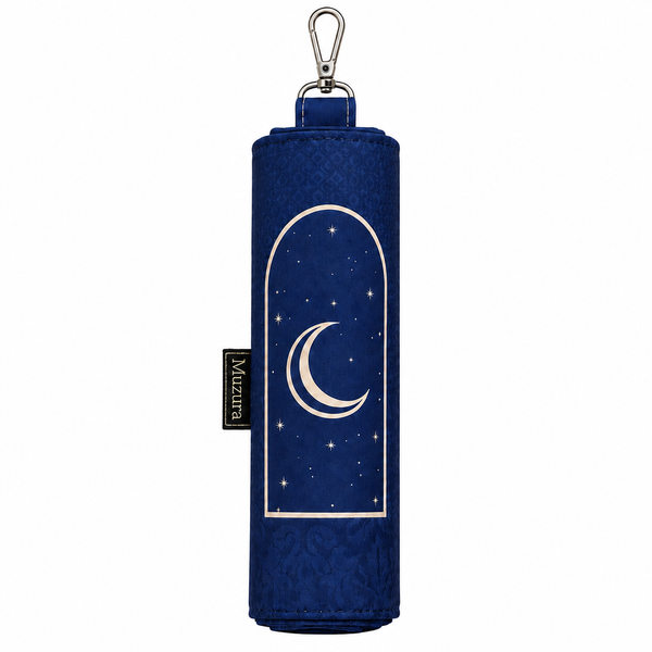 Midnight Navy rolled prayer mat and clip
